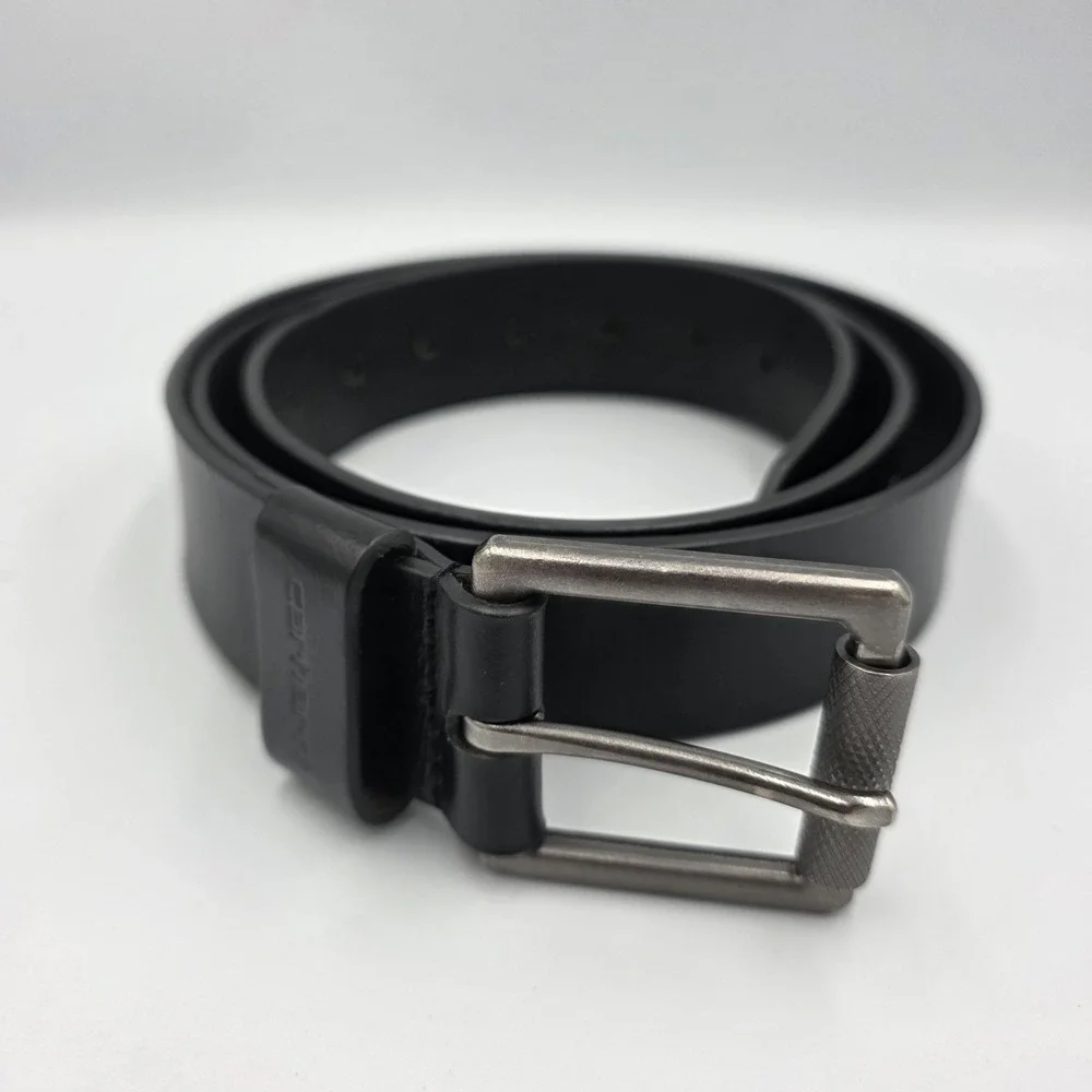 Carhartt‎ Men's Belt Full Grain Leather WB5562-M Size 44 Black 1-1/2